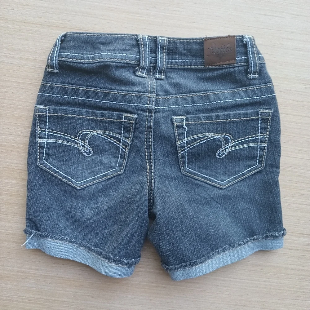 Justice Jorts Denim Grey Shorts Girls